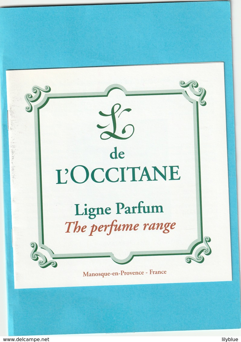 L'OCCITANE  Petit Livret   Booklet  **  Ligne Parfum ** 2 Scans - Modernes (à Partir De 1961)