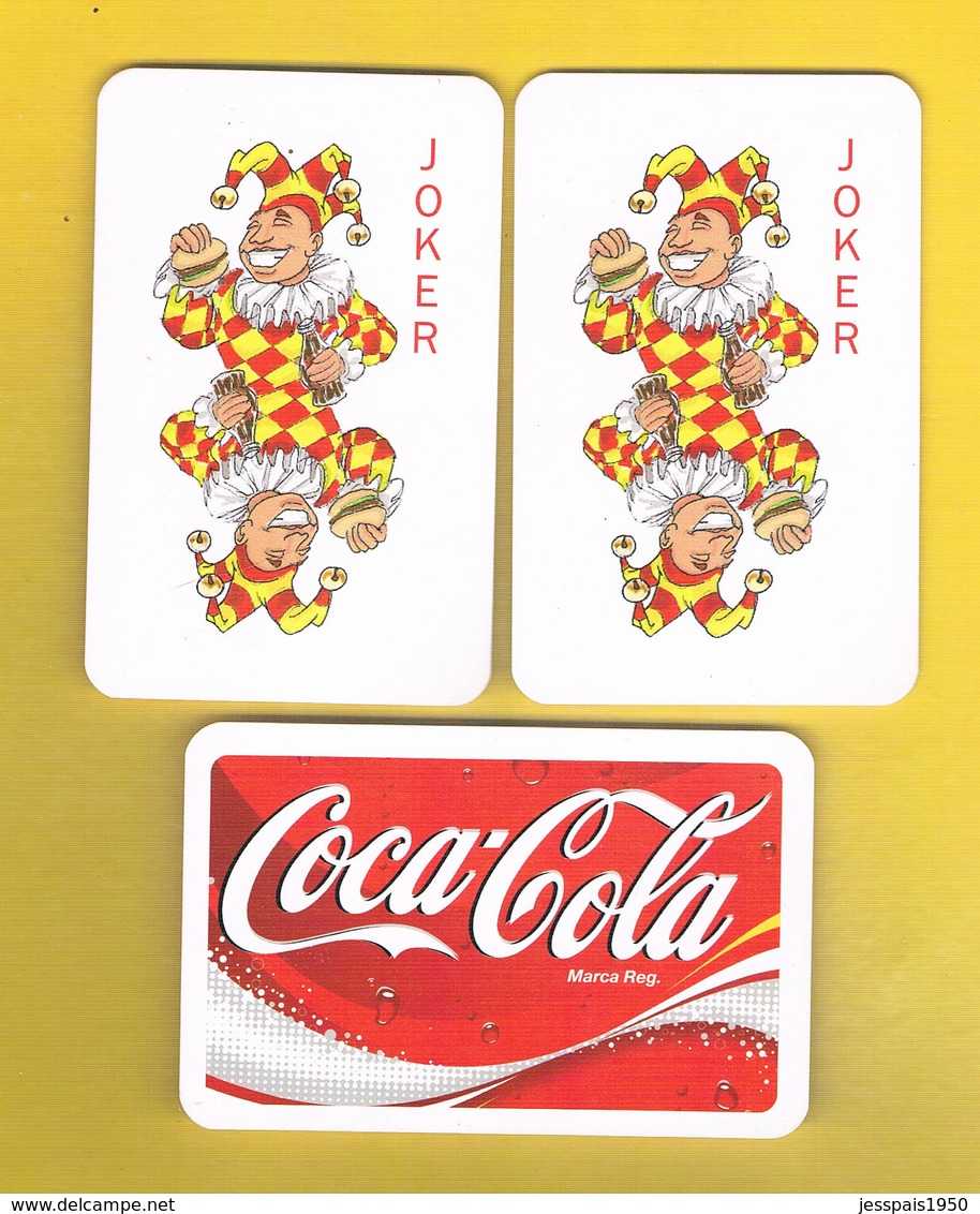 (044) - 2 Cart Joker, CocaCola - (voir Scaner) - Cartes à Jouer Classiques