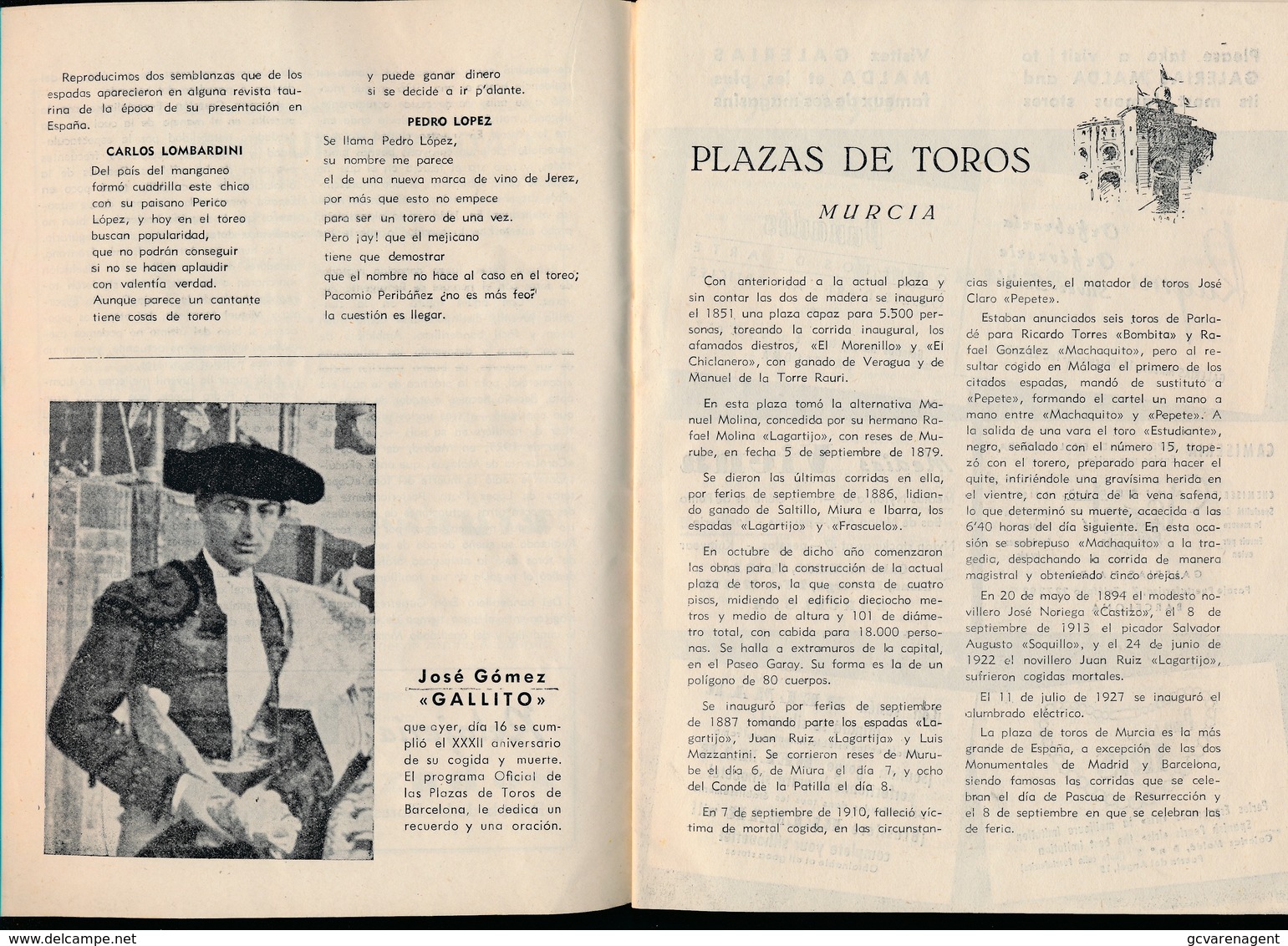 PROGRAMA OFFICIA DE LAS PLAZAS DE TOROS DE BARCELONA - TEMPORADA 1952 - 32 PAGES - 8 SCANS - Programmes