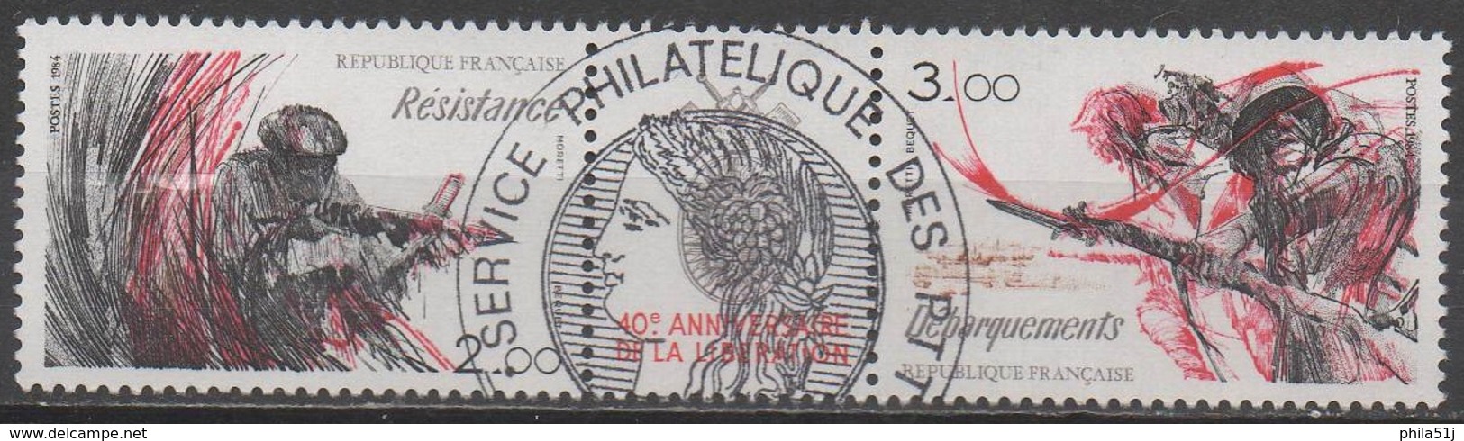 FRANCE  1984__ N°T2313A __OBL VOIR SCAN - Gebraucht