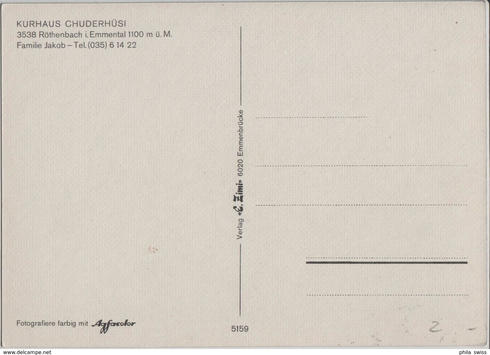 Kurhaus Chuderhüsi - Röthenbach I. Emmental - Fam. Jakob - Photo: E. Zimi - Röthenbach Im Emmental