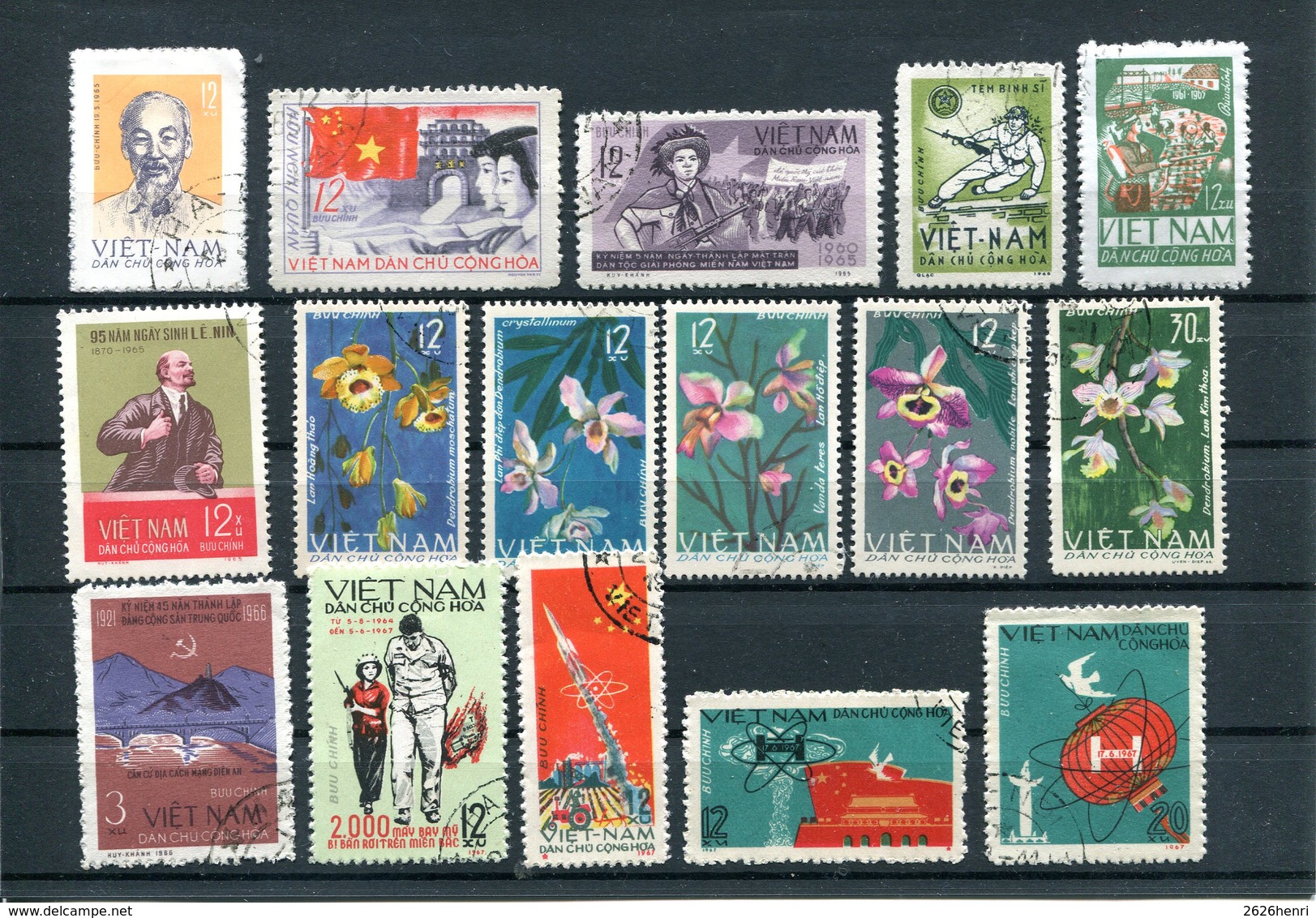 Vietnam Du Nord , Lot Timbres 1959/1967 Oblitérés - Vietnam