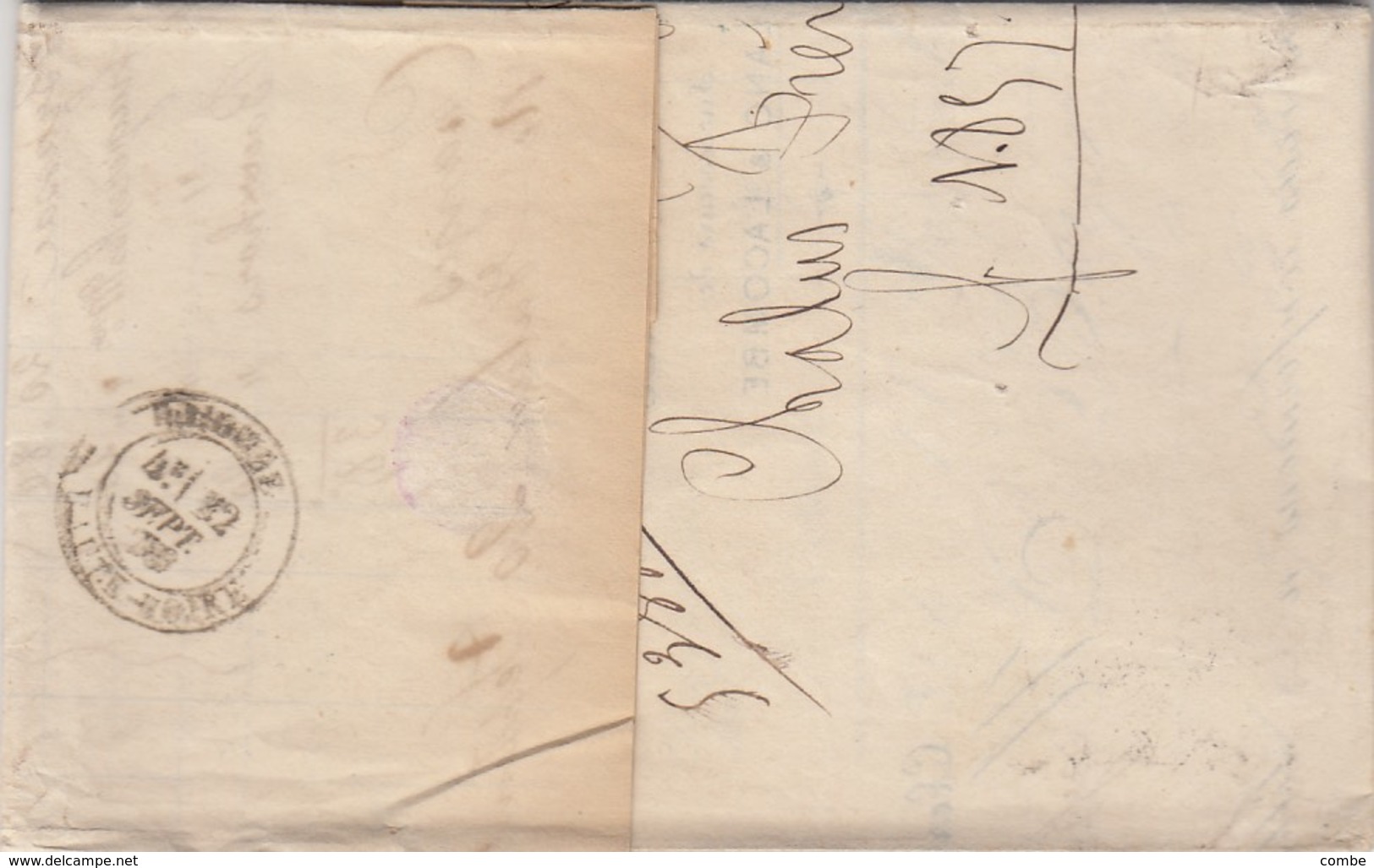 LETTRE. 11 SEPT 78. SAGE 15c X 3 . CHALUS-FRERES CLERMONT-FERRAND POUR BRIOUDE HAUTE LOIRE   /  3 - 1877-1920: Semi Modern Period