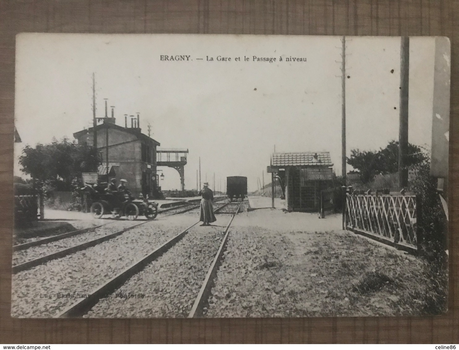 ERAGNY La Gare Et Le Passage à Niveau - Eragny