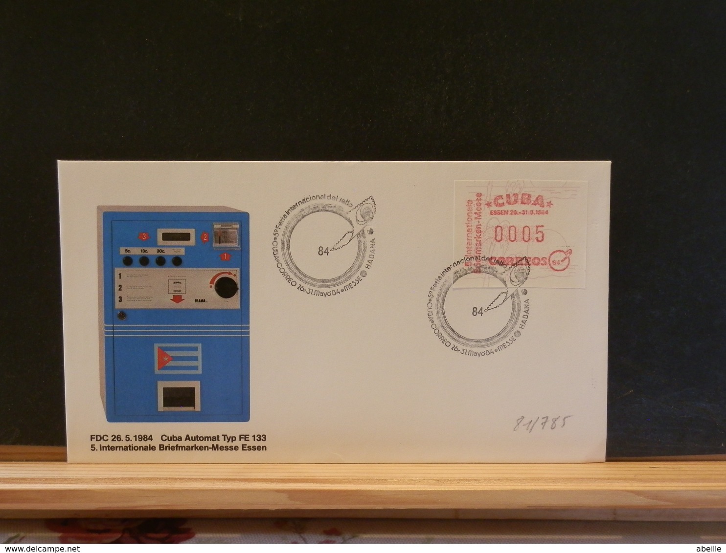 81/785  FDC  CUBA  VIGNETTE - Franking Labels