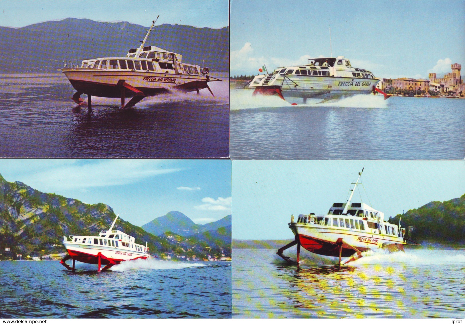 Hovercrafts, Cabin Cruiser, Motor Boats 12 Postcards - Hovercraft