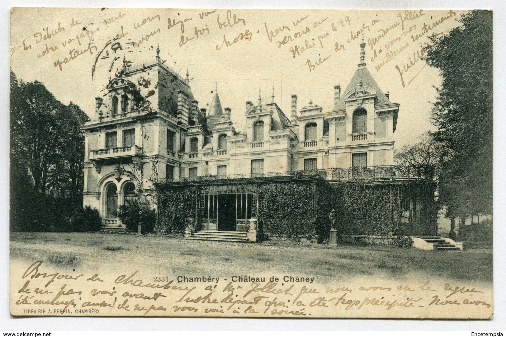 CPA - Carte Postale - France - Chambéry - Château De Chaney - 1902 (SV6267) - Chambery