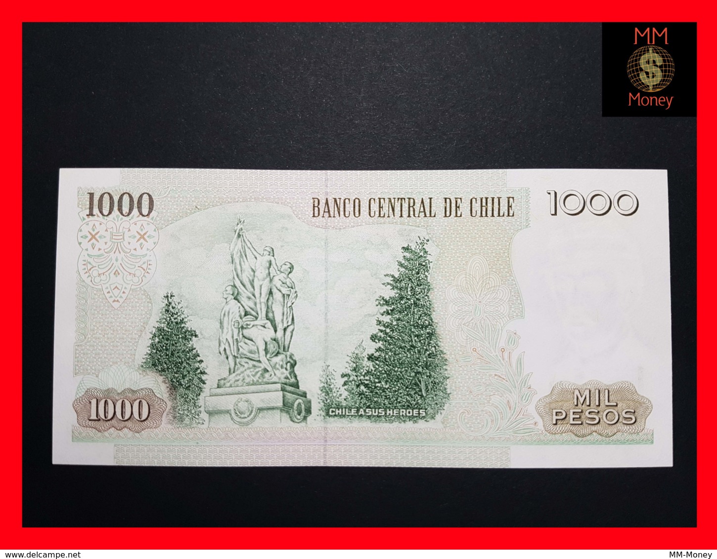 CHILE  1.000 1000 Pesos  2006  P. 154  MARK FOR BLINDS  UNC - Chili