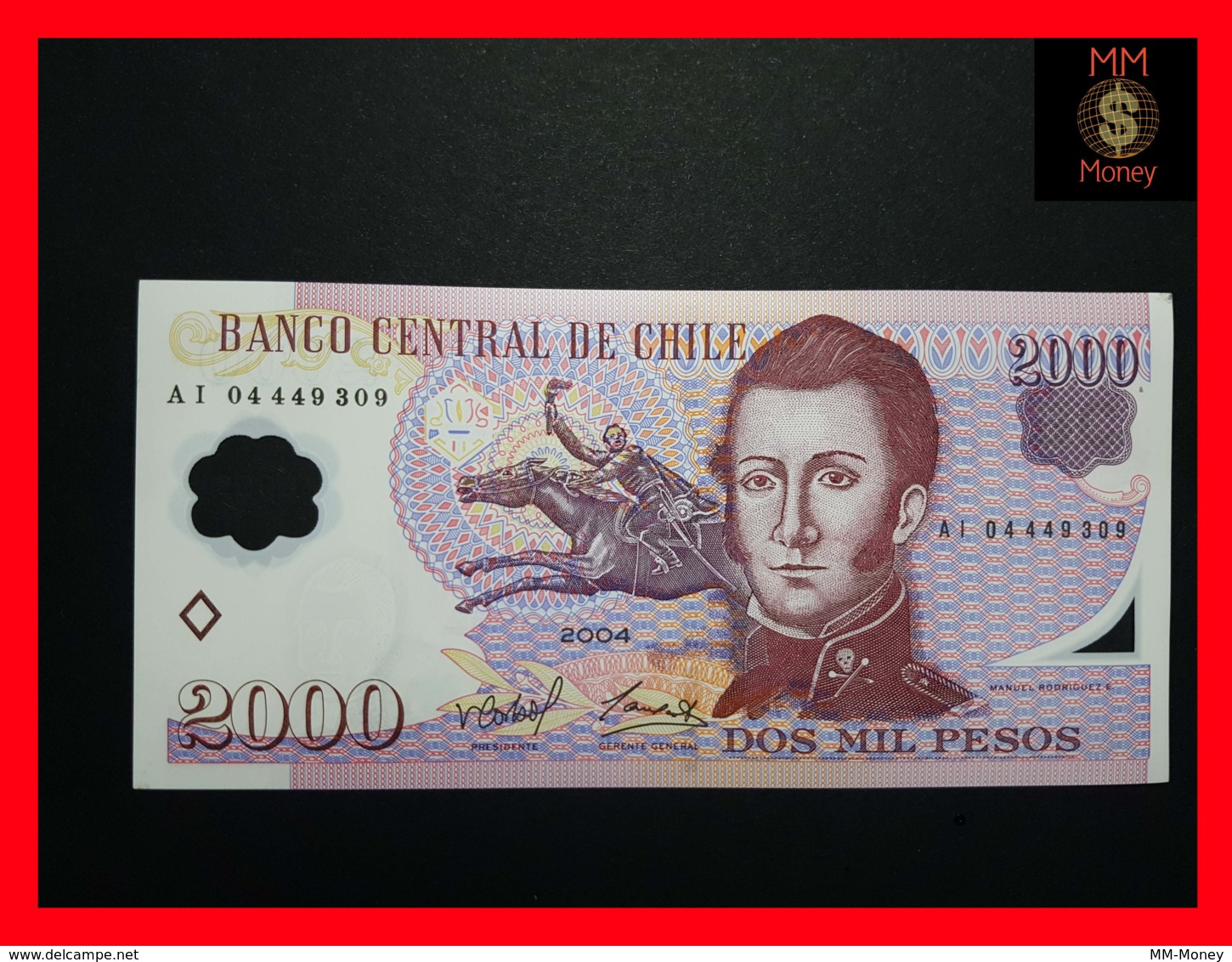 CHILE  2.000 2000 Pesos  2004  P. 160 POLYMER  UNC - Chili