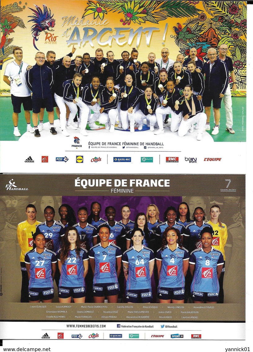 HANDBALL - JEUX OLYMPIQUES RIO BRESIL 2016 - EQUIPE DE FRANCE FEMININE - 2CP - Handball