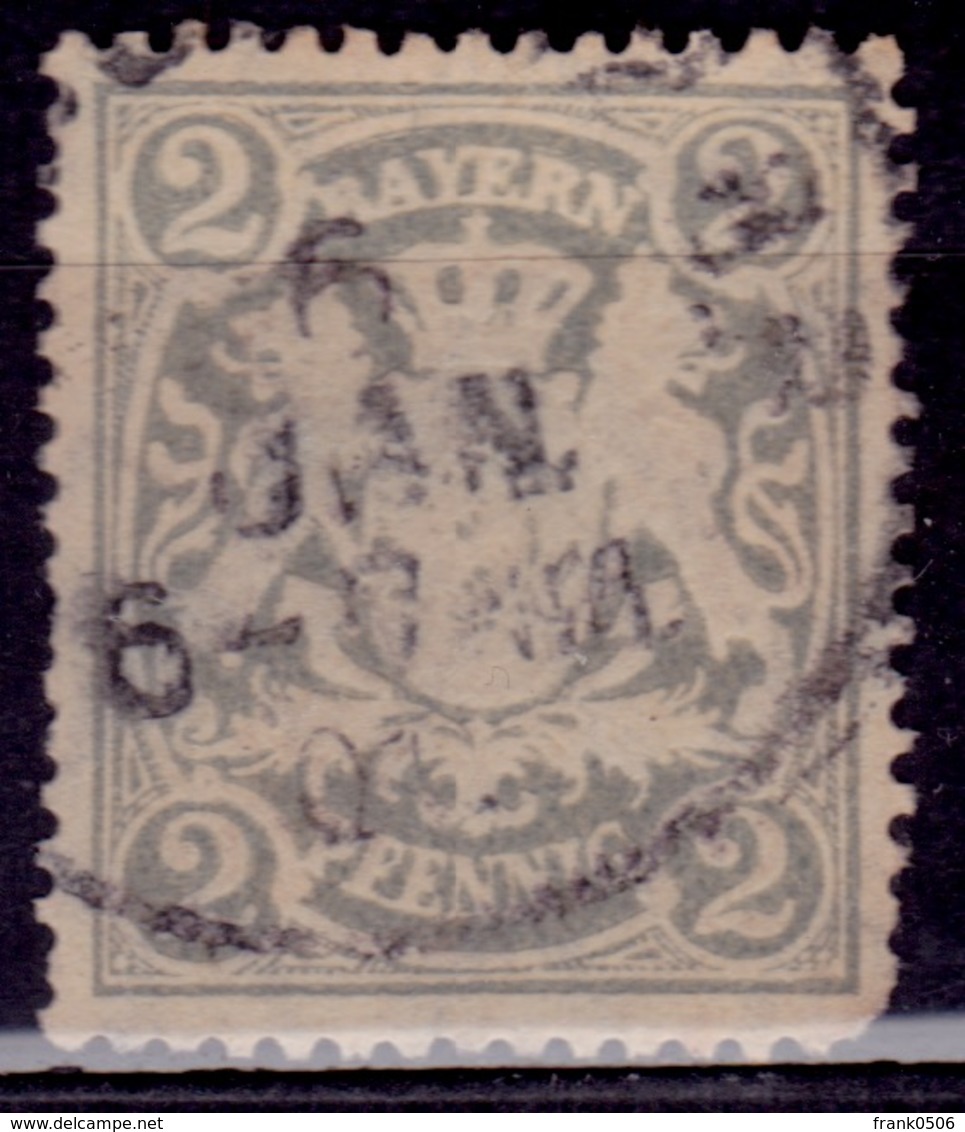 Germany - Bavaria 1888-1900, Coat Of Arms, 2pf ,sc#58, Used - Other & Unclassified