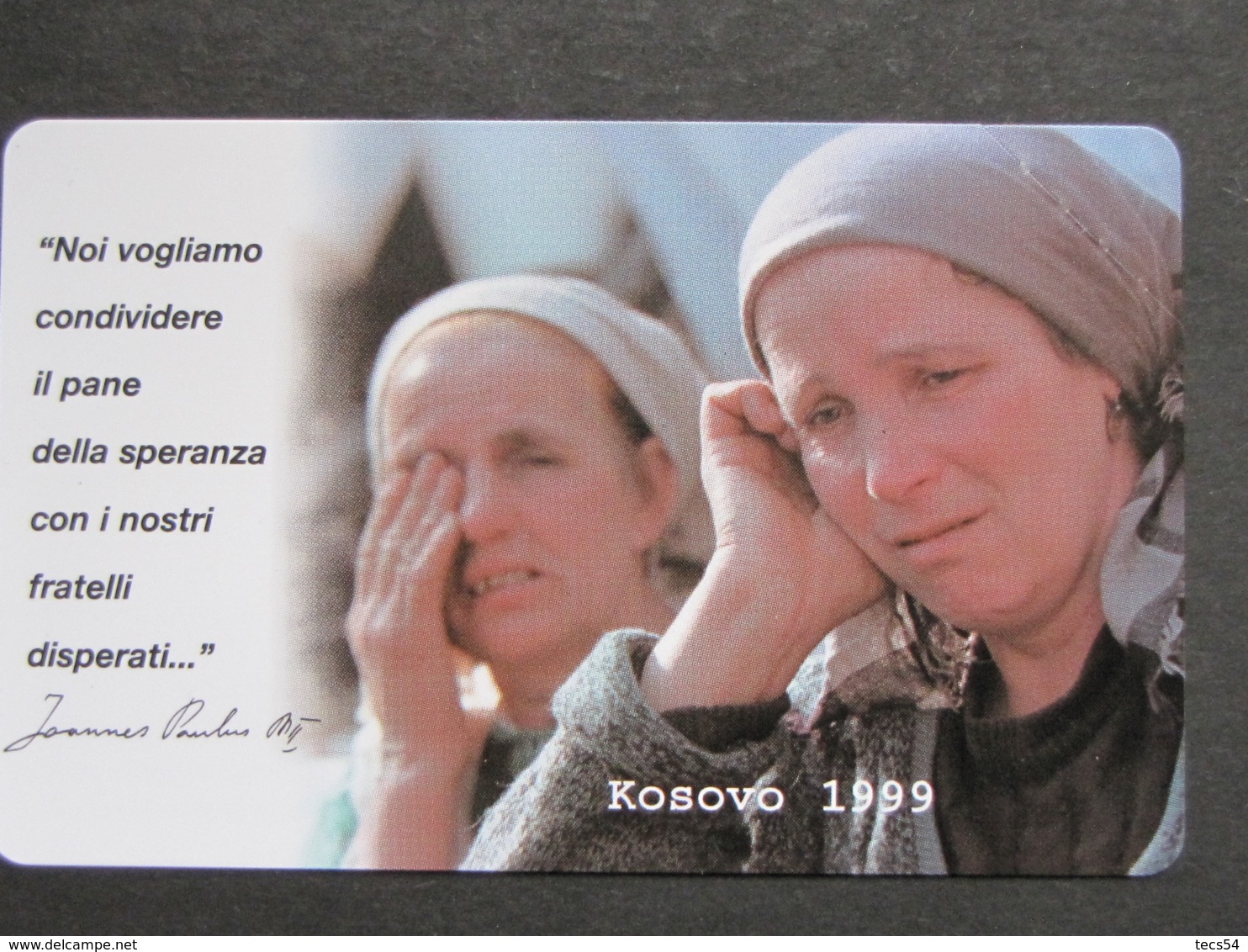 VATICANO SCV 64 - C&C 6064 - PROFUGHI KOSOVO 1999 - NUOVA PERFETTA - Vaticano (Ciudad Del)