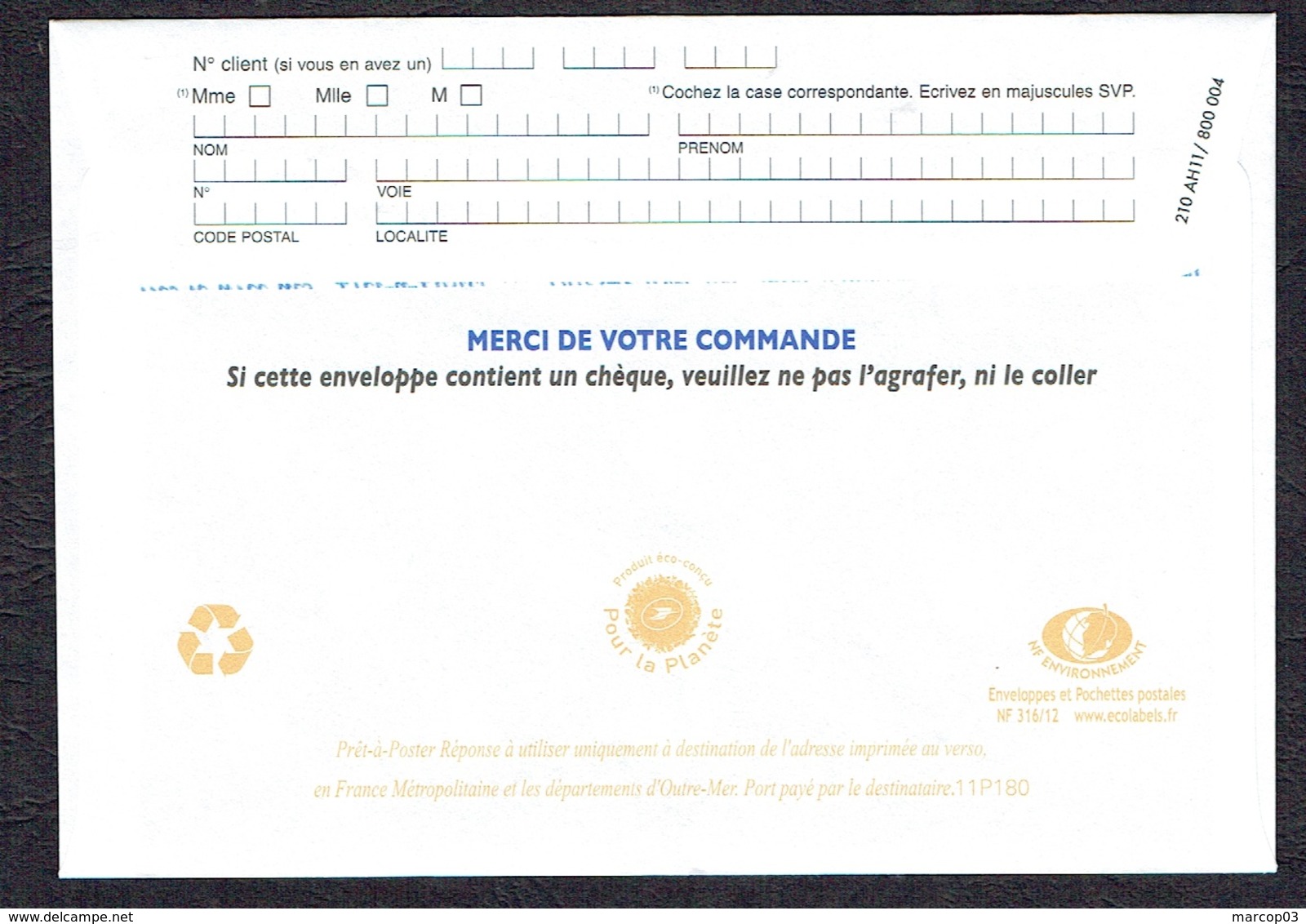 POSTREPONSE Neuf Voir Les Scans Recto Et Verso SUP - Listos Para Enviar: Respuesta /Beaujard