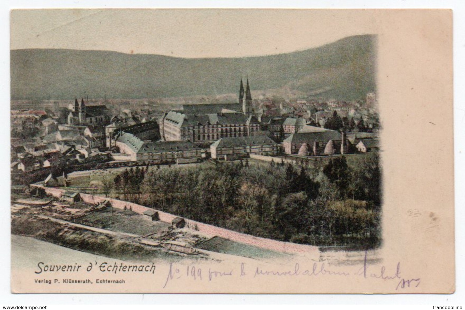 LUXEMBOURG - SOUVENIR D'ECHTERNACH/CANCEL ECHTERNACH-GREVENMACHER - 1900 - Echternach