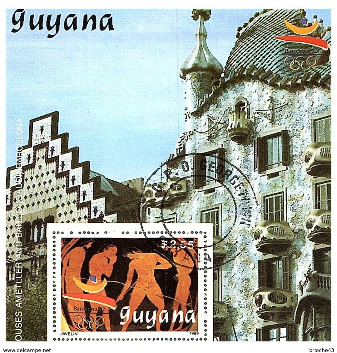 GUYANA - BLOC HOUSES AMETLLER AND BAILLO (GAUDI) BARCELONA - GEORGETOWN 1989 / R265 - Britisch-Guayana (...-1966)