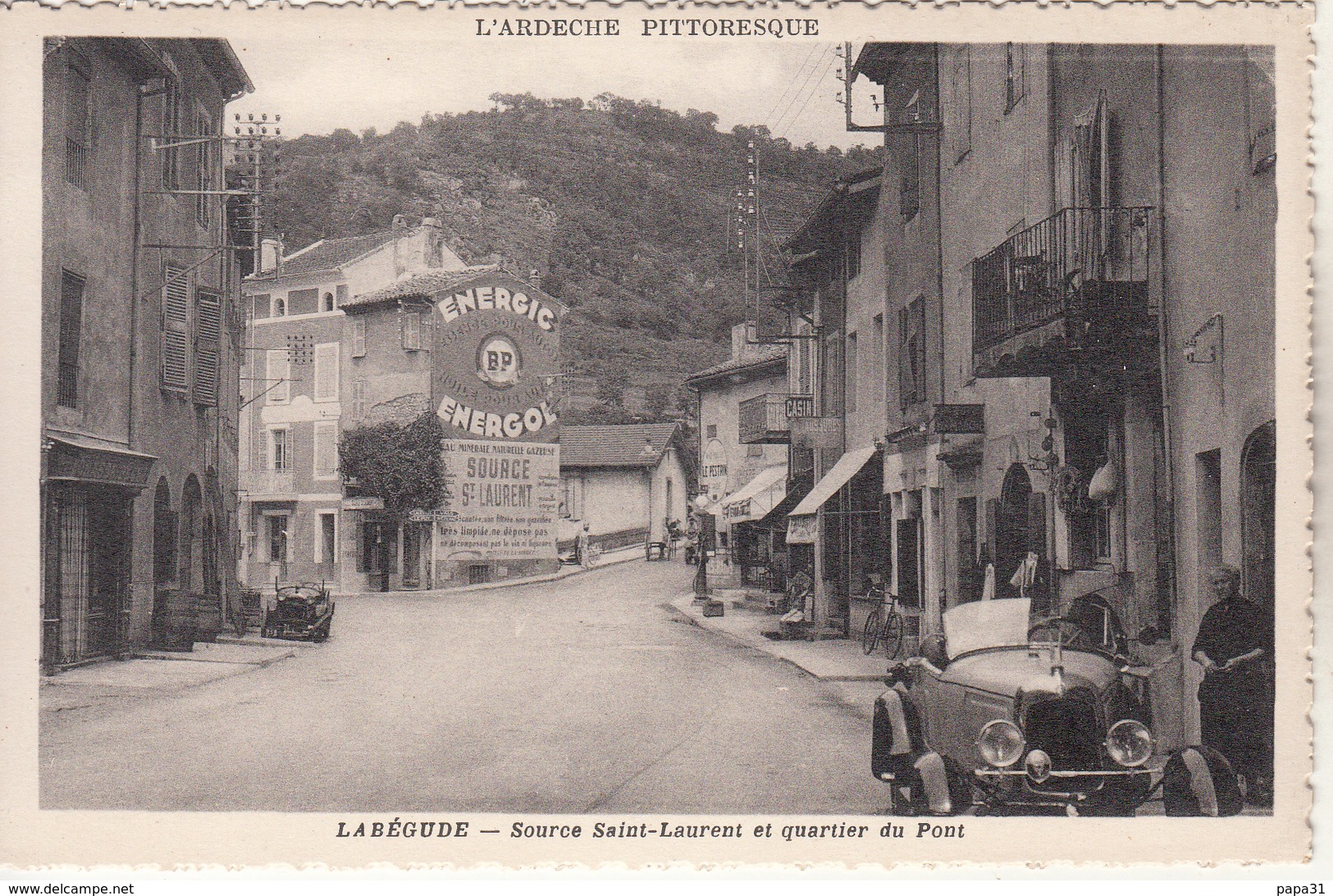 LABEGUDE  Source Saint Laurent Et Quartier Du Pont Avec Un Taco - Autres & Non Classés