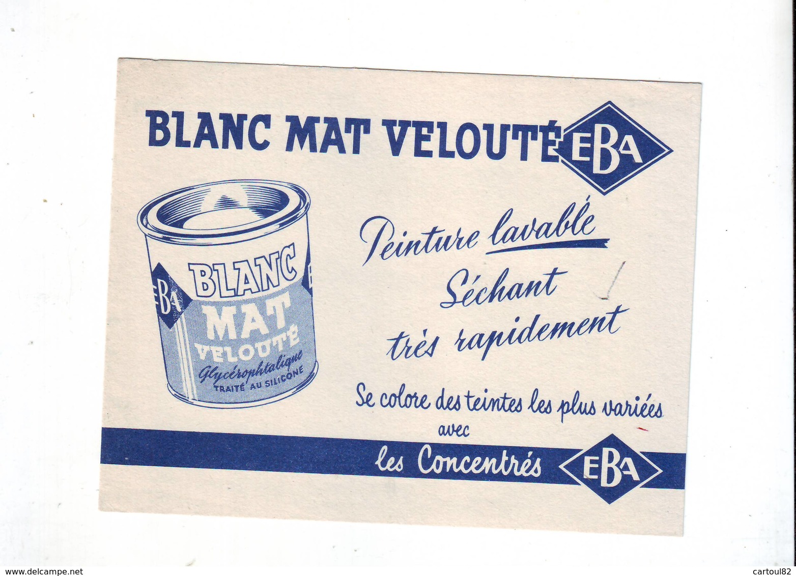 28 B Buvard Blanc Mat EBA Très Bel état - Peintures