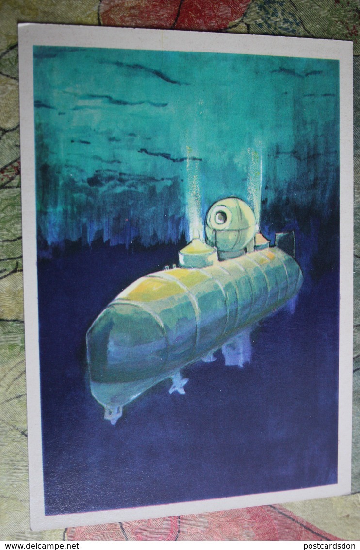 Trieste Is A Swiss-designed, Italian-built Deep-diving Research Bathyscaphe  - Submarine - USSR Pc 1979 - Marin