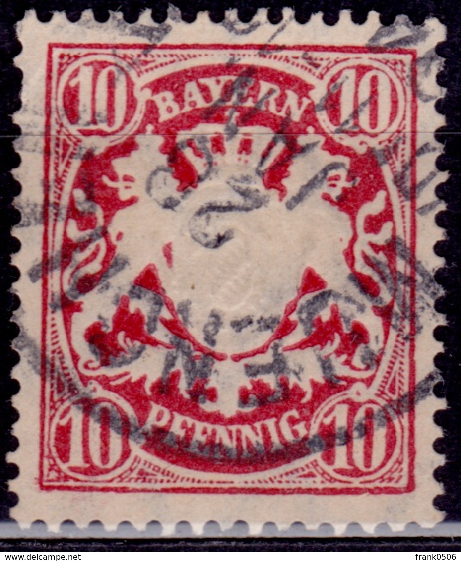 Germany - Bavaria, 1876-78, Coat Of Arms, 10pf, Sc#41, Used - Other & Unclassified