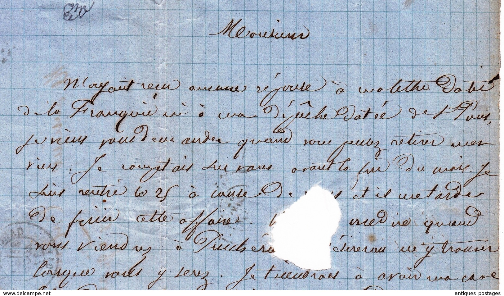 Lettre Puichéric Babou 1872 Aude Carcassonne Figeac Lot Vin Wine