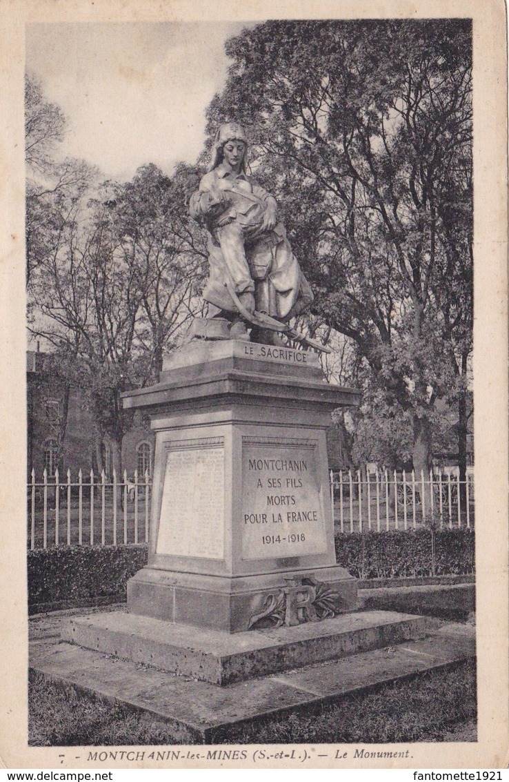 MONTCHANIN LES MINES LE MONUMENT AUX MORTS (dil198) - Autres & Non Classés