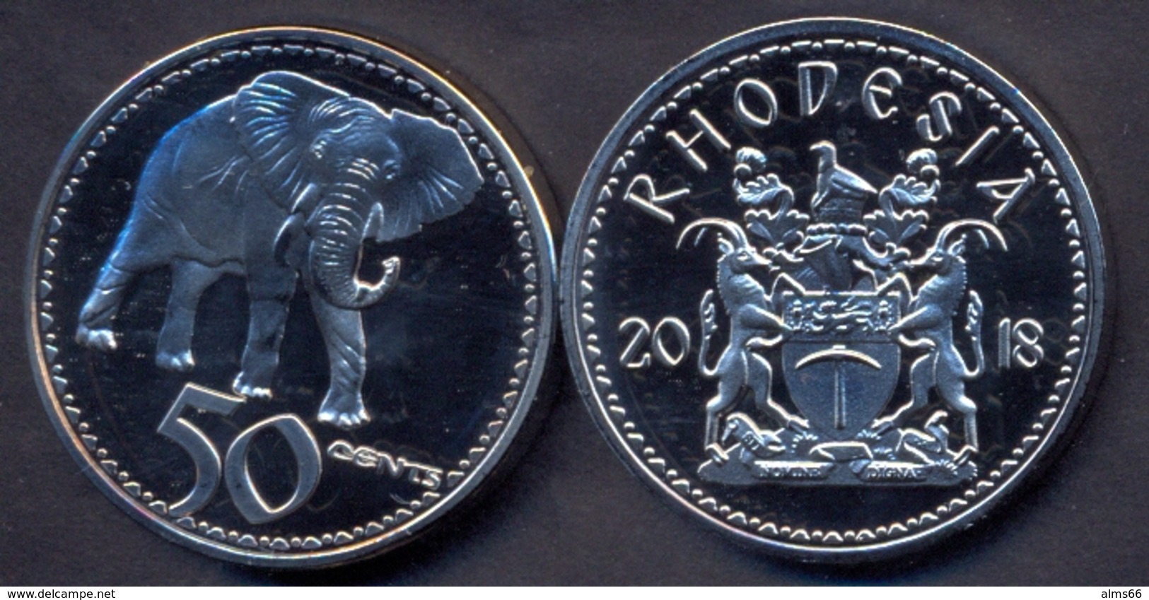 Rhodesia 50 Cent 2018 UNC < Animals > - Rhodesië