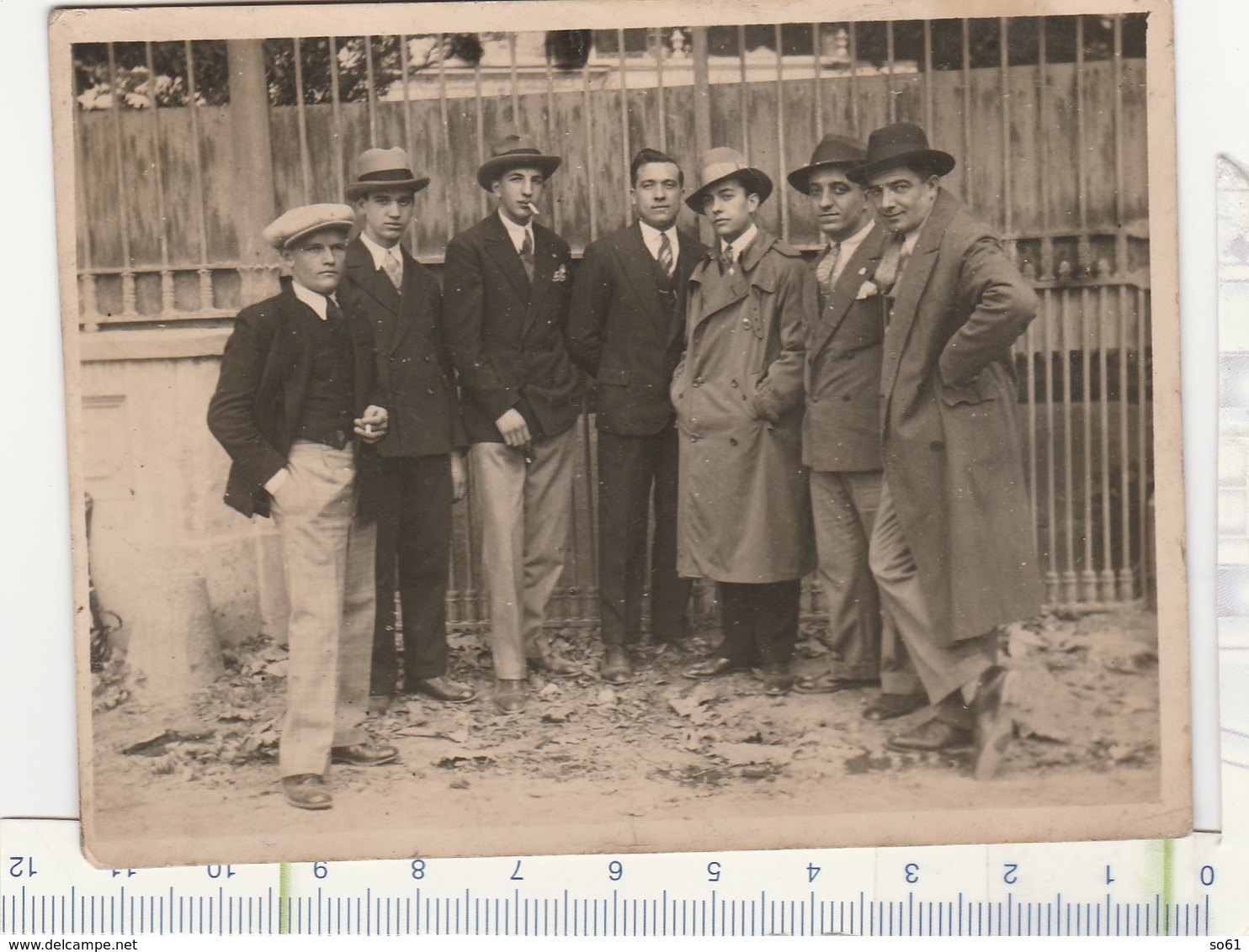 7800.   Vecchia Old  Photo Foto Piemonte Italy Italia - Gruppo Group Uomini Men - Anonymous Persons