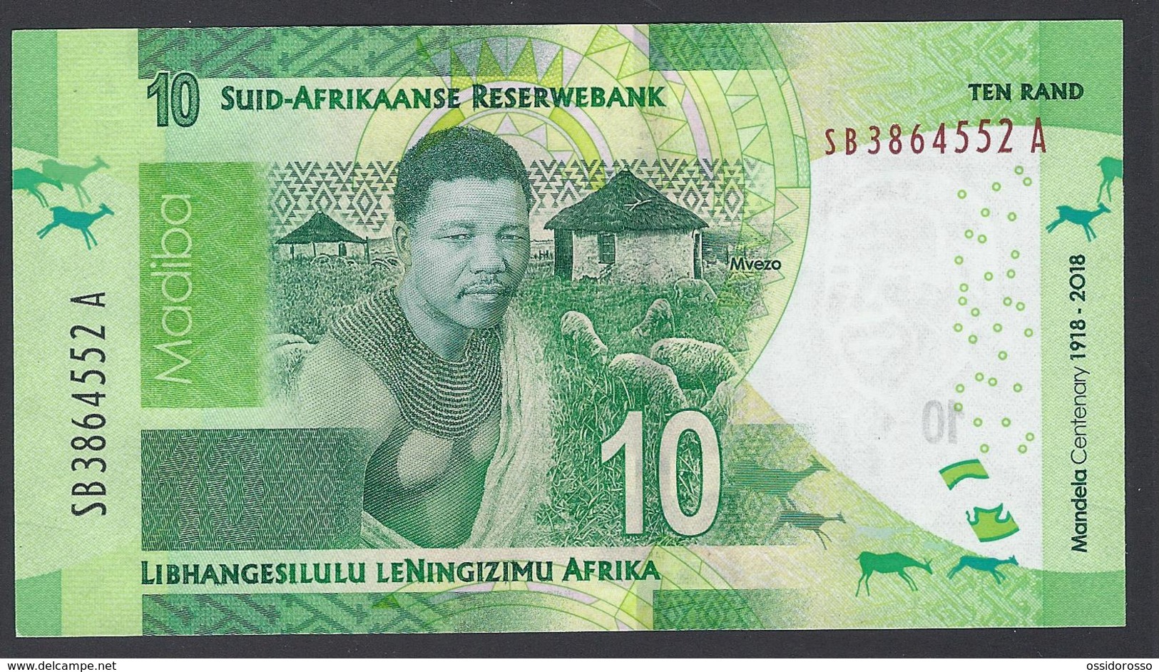 South Africa - 10 Rand - MANDELA Centenary 1918-2018   - UNC - Sudafrica