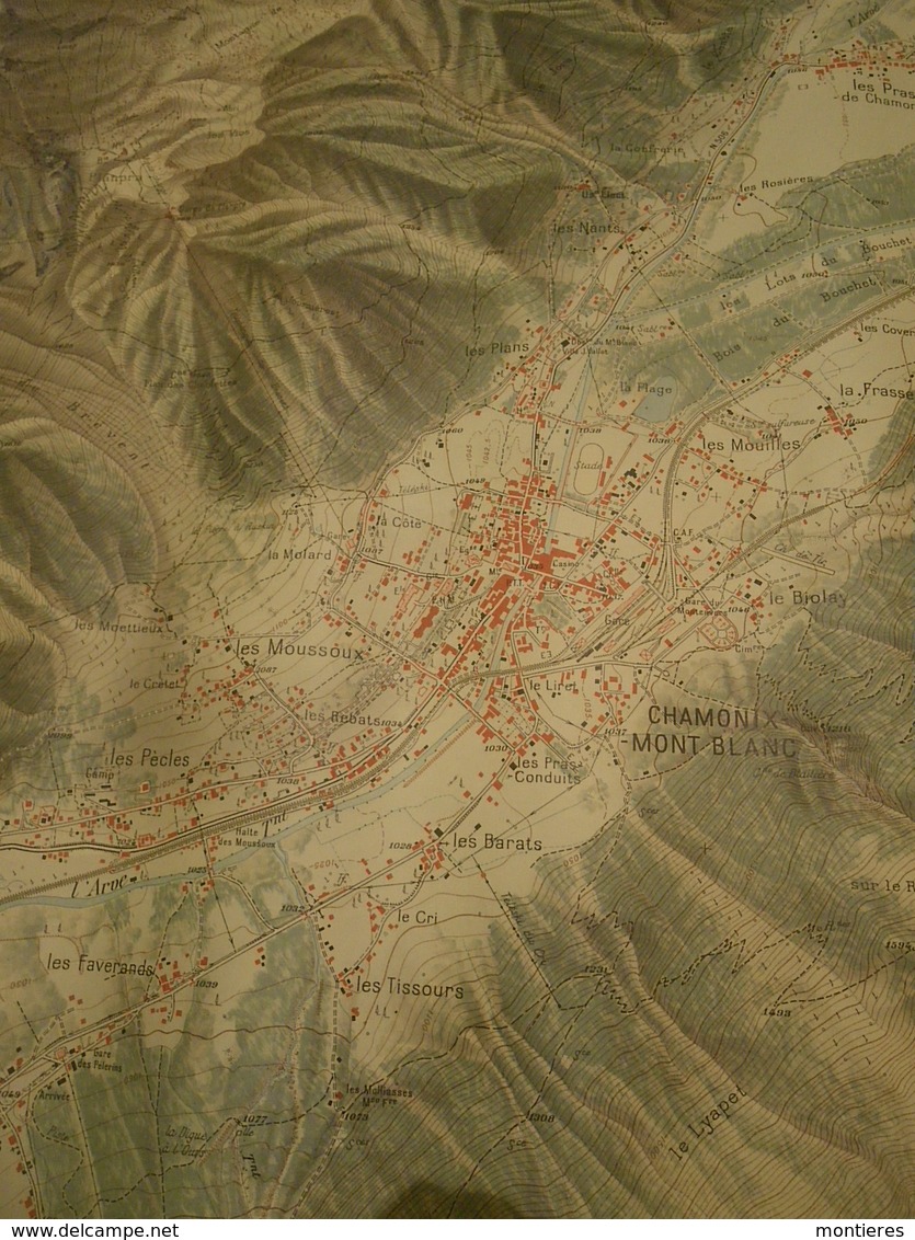 Carte IGN Chamonix - Mont-Blanc - La Flégére - La SAVOIE - 74 - Geographical Maps