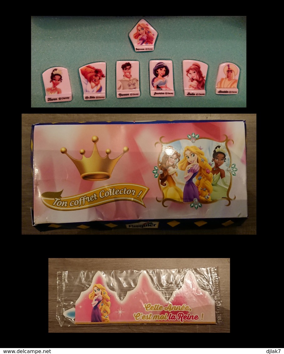 Coffret Collector 7 Feves Disney Pasquier Les 7 Princesses Disney Avec Sa Couronne - Disney