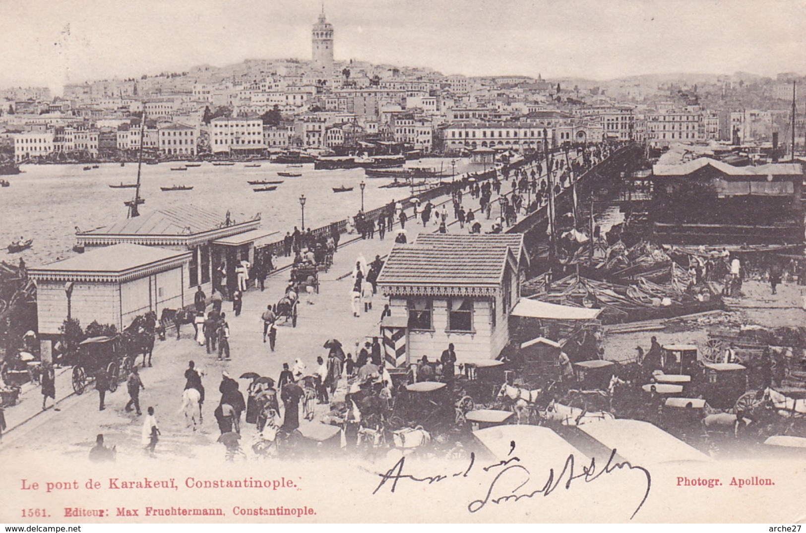 CPA - CONSTANTINOPLE - Le Pont De Karakeuï - 1561 - Turquie