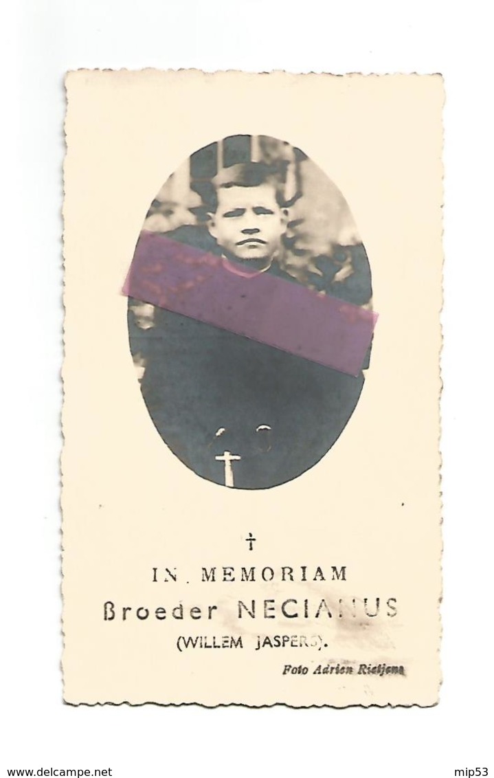 WO 15. Broeder NECIANUS (W. JASPERS) - °BOORSHEIM 1911 / Gesneuveld Te MORTSEL 1940 - Images Religieuses