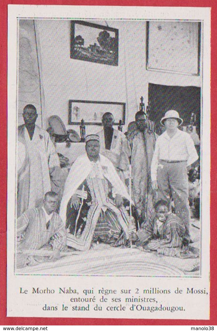 Abidjan. Cote D'Ivoire. Le Morho Naba Dans Le Stand Du Cercle D'Ouagadougou. 1935. - Autres & Non Classés