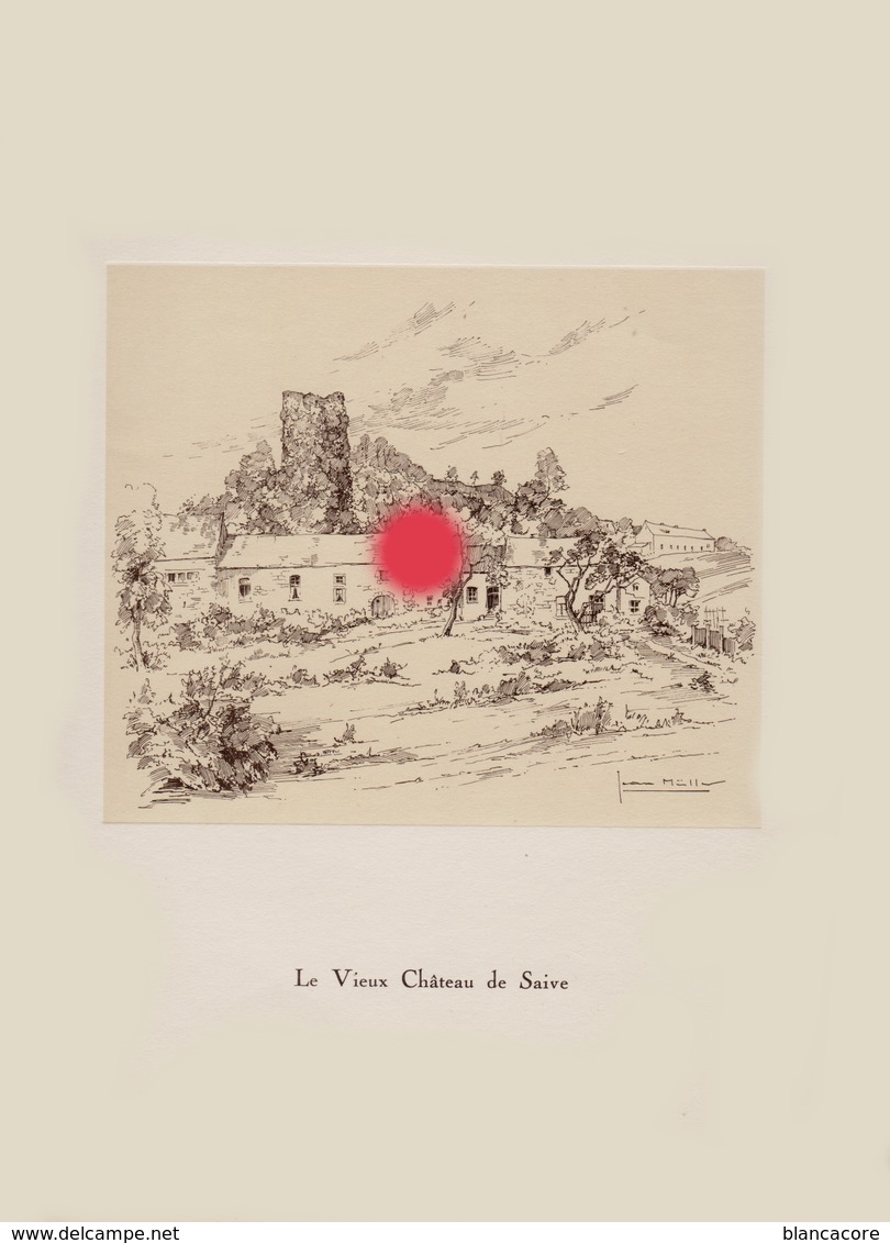 Gravure De Jean Müller  LE VIEUX CHÂTEAU DE SAIVE - Autres & Non Classés