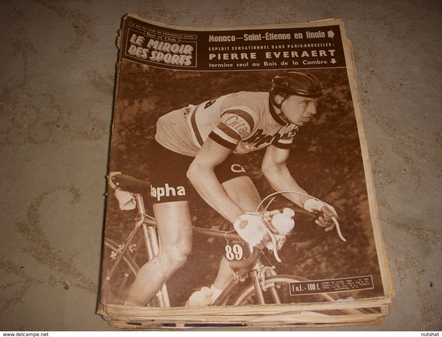 MIROIR Des SPORTS 795 25.04.1960 CYCLISME EVERAERT FOOT REAL MADRID BARCELONE - Deportes