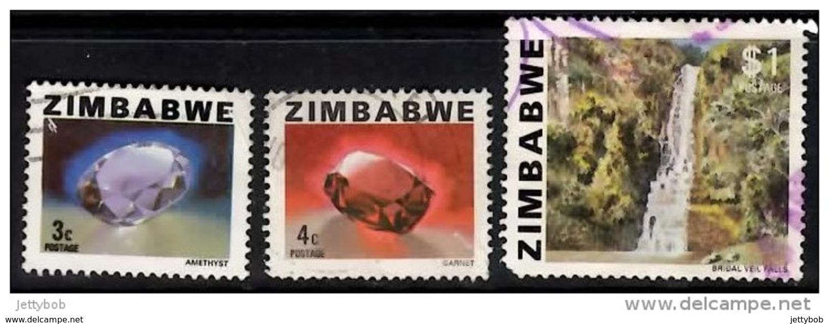 ZIMBABWE 1980 Definitives 3c, 4c, $1 Used - Zimbabwe (1980-...)