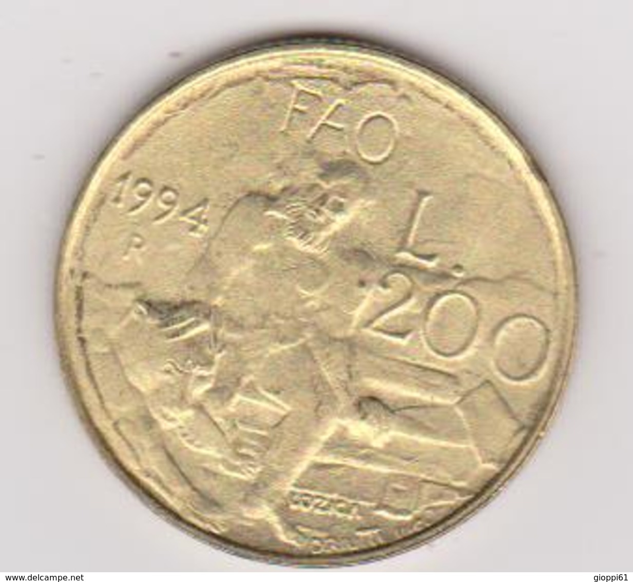 1994 San Marino - 200 L. (circolate) Fronte E Retro - San Marino