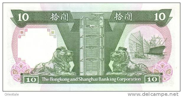 HONG KONG P. 191c 10 D 1992 UNC - Hongkong