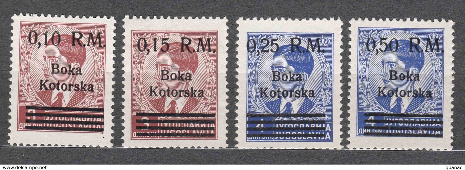 Germany Occupation Of Boka Kotorska - Kotor 1944 Mi#7-10 Mint Never Hinged - Besetzungen 1938-45
