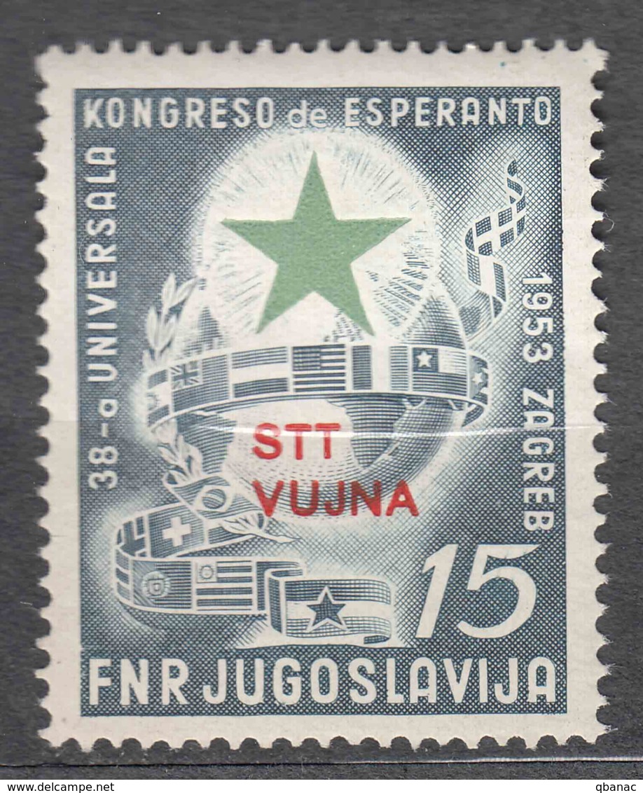 Italy Yugoslavia Trieste Zone B, Esperanto 1953 Mi#103, Sassone#90 Mint Never Hinged - Nuevos