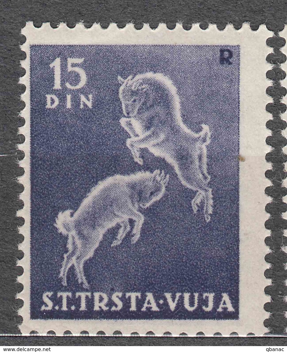 Italy Yugoslavia Trieste Zone B, Animals 1950 Mi#42, Sassone#29 Mint Hinged - Mint/hinged