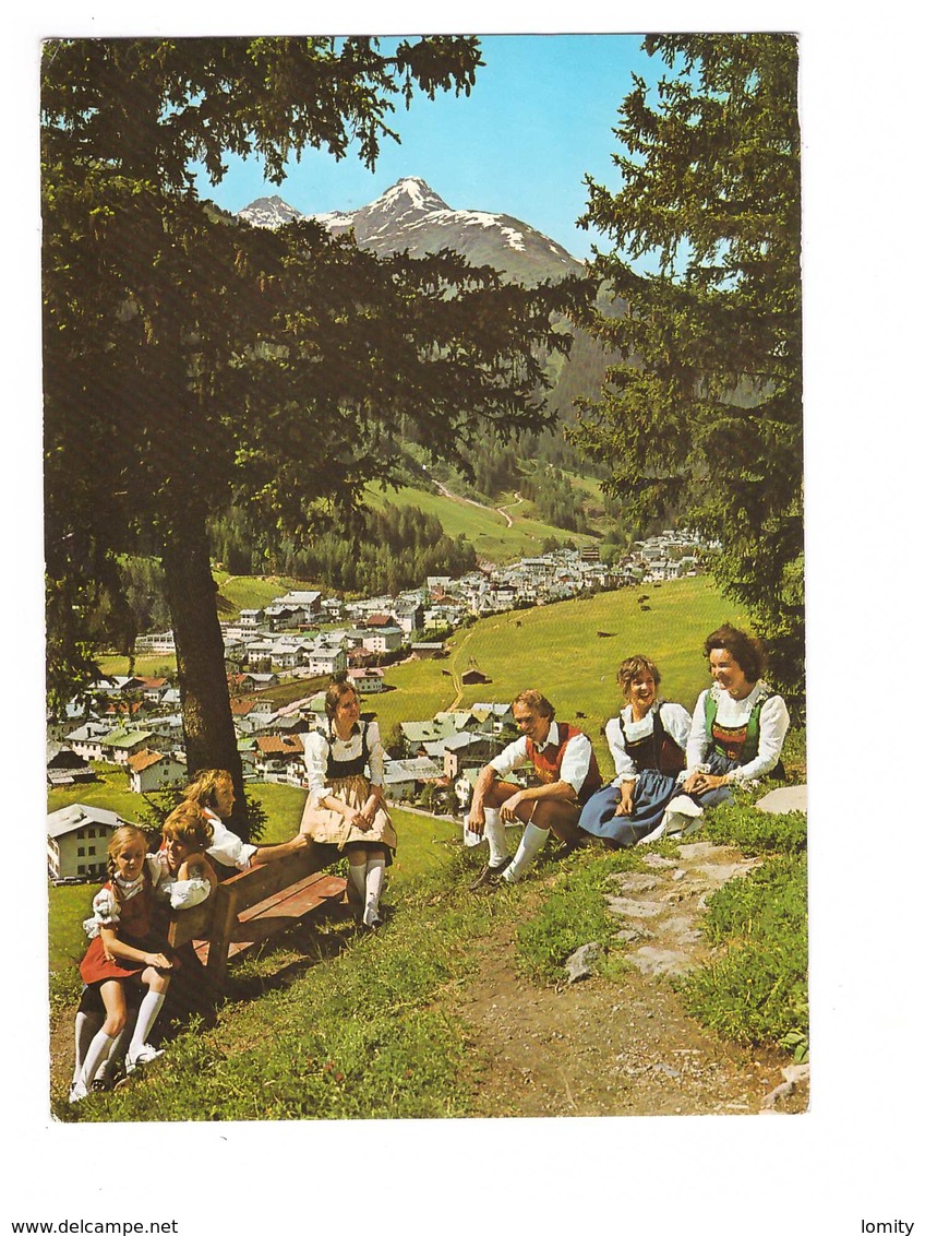 Autriche St Anton Am Arlberg Stafflergruppe Groupe Folklorique + Timbre De 1980 - St. Anton Am Arlberg