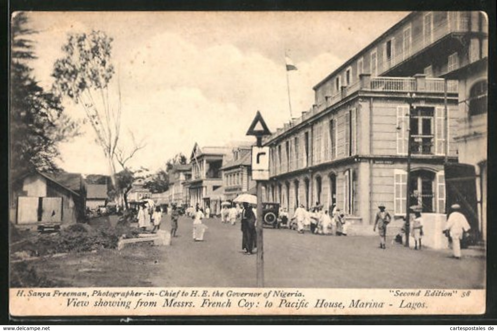 CPA Lagos, View Showing From Messrs. French Coy To Pacific House, Marina - Nigeria