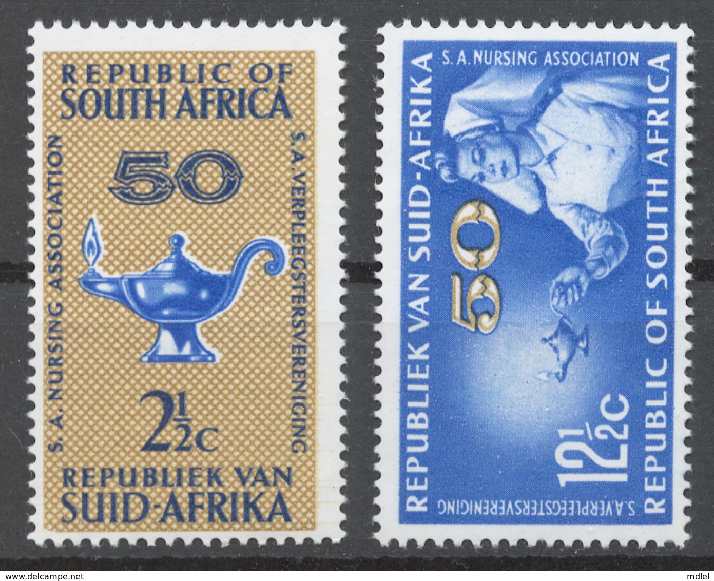 South Africa 1964 Mi# 342-43** SOUTH AFRICAN NURSING ASSOCIATION, 50th ANNIV. - Neufs