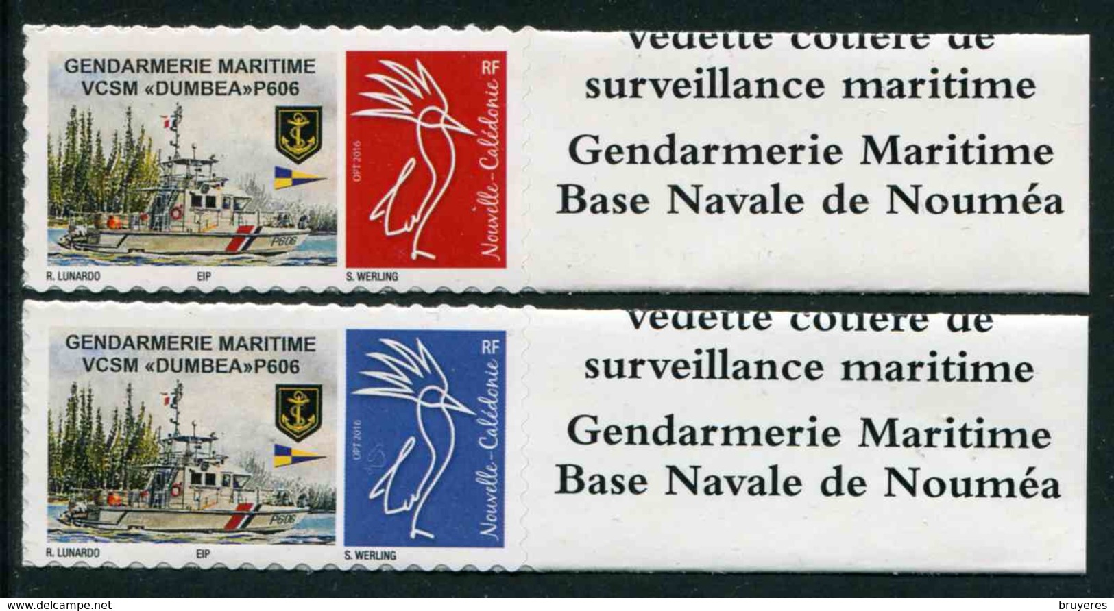 Timbres** De 2017 Autocol. En Bord De Feuille "Gendarmerie Maritime : VCSM "DUMBEA" P606" - Neufs