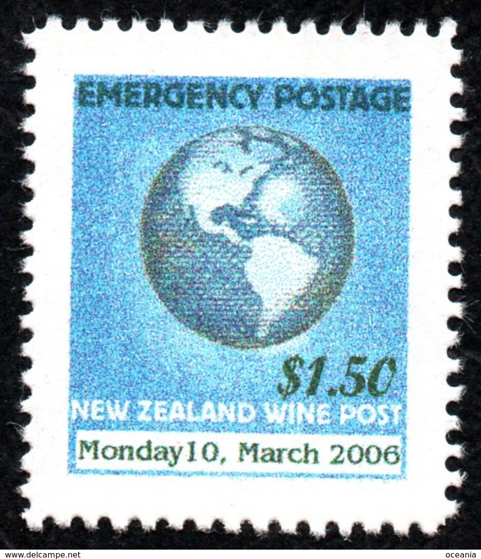 New Zealand Wine Post Emergency Dated Stamp. - Andere & Zonder Classificatie