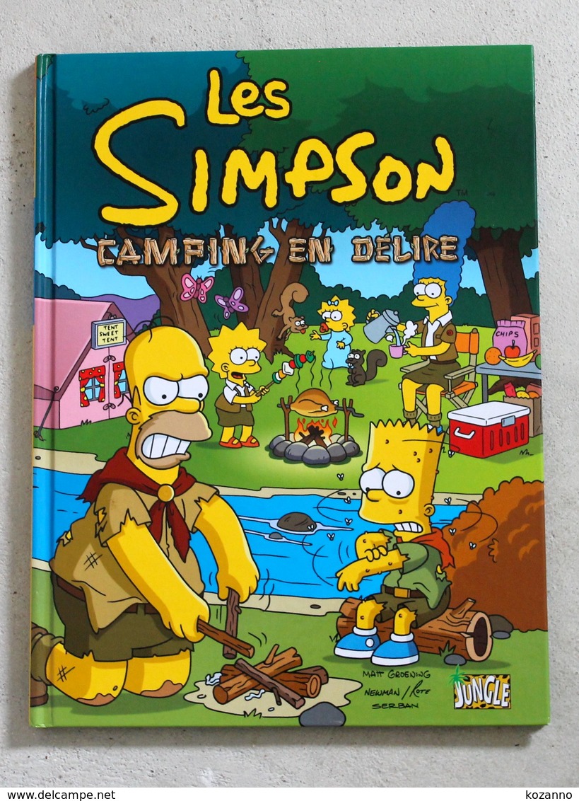 ALBUM BD - Les Simpson , Tome 1 : CAMPING EN DELIRE De Matt Groening - NEUF - Autres & Non Classés