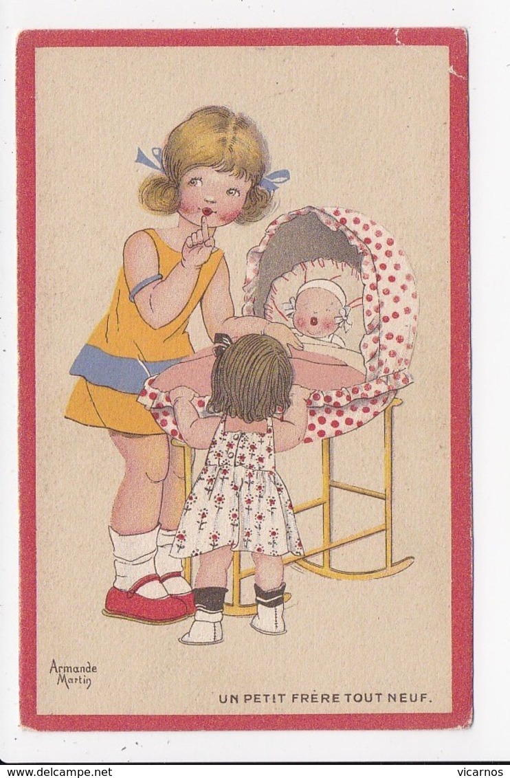 CPA ILLUSTRATEUR A.MARTIN Enfants Lot De 2 Cartes - Autres & Non Classés