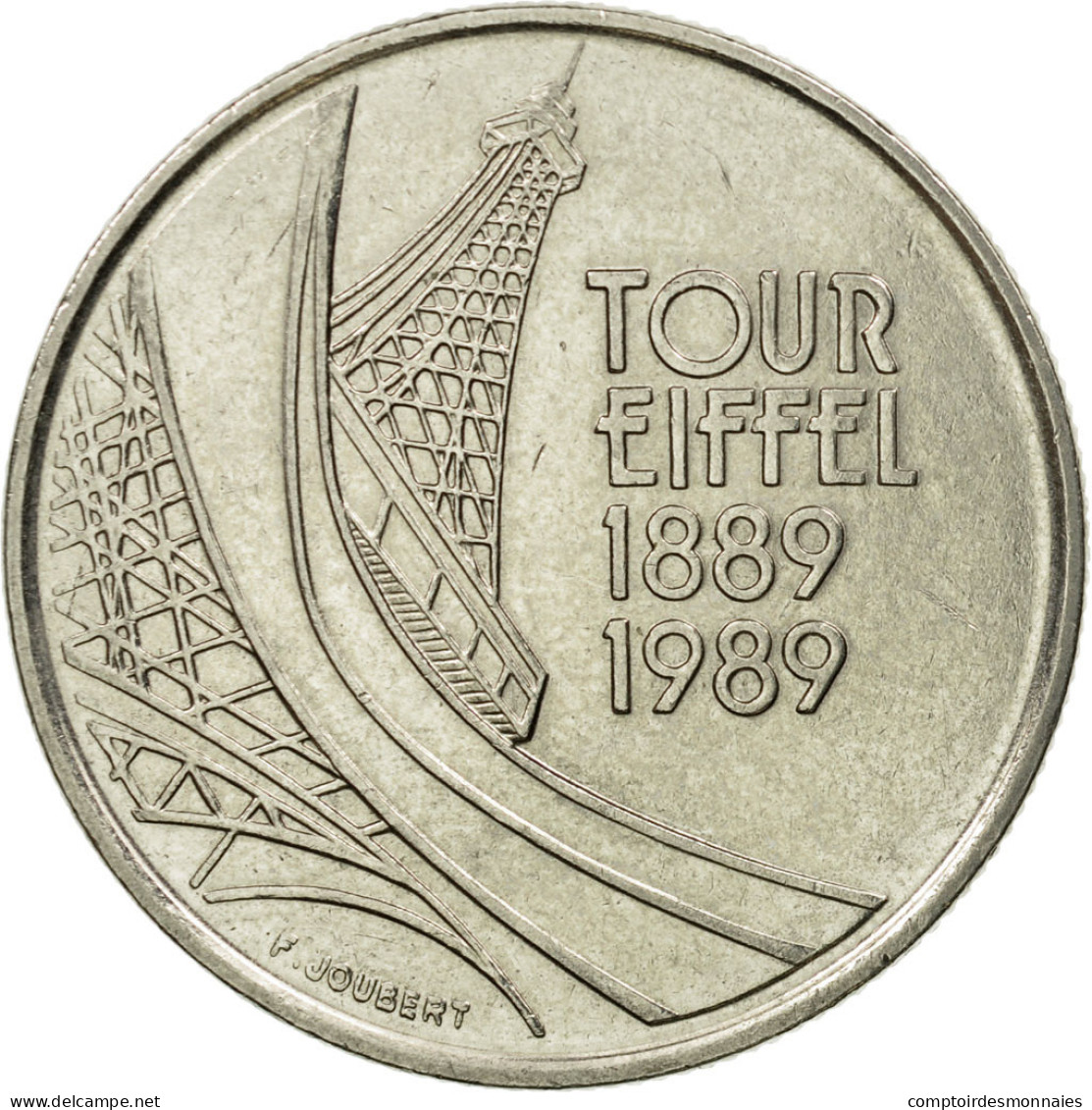 Monnaie, France, Tour Eiffel, 5 Francs, 1989, Paris, TTB, Nickel, Gadoury:772 - J. 5 Francs