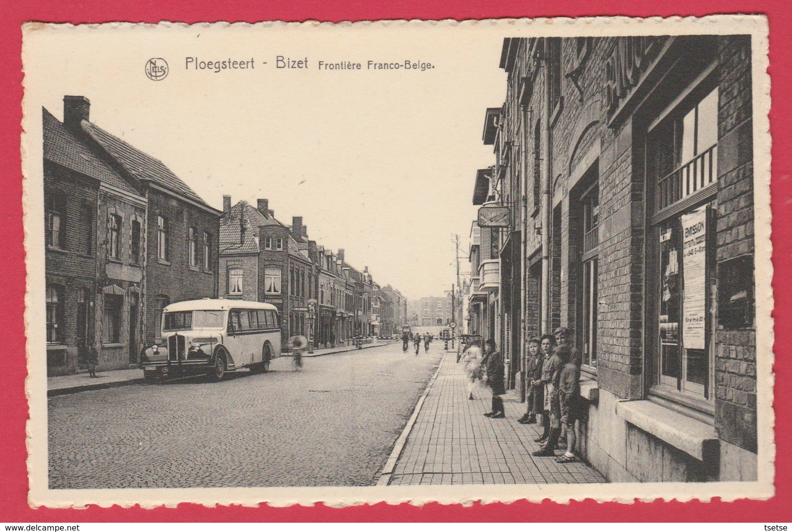 Ploegsteert -Bizet - Frontière Franco-Belge ... Ancien Autobus ( Voir Verso ) - Comines-Warneton - Komen-Waasten